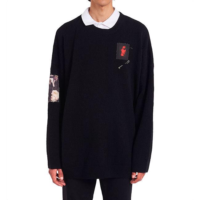 Raf Simons Fred Perry ラフシモンズ フレッドペリー プリントパッチ セーター Sk9030 メンズ Golden State 通販 Paypayモール