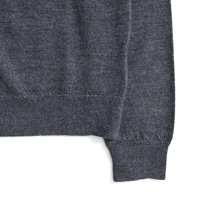 MARTIN MARGIELA(マルタンマルジェラ) 長袖セーター サイズM レディース美品  - S51HA0607 ダークグレー エルボーパッチ ウール SALE] Maison Margiela メゾンマルジェラ 12G エルボーパッチ セーター