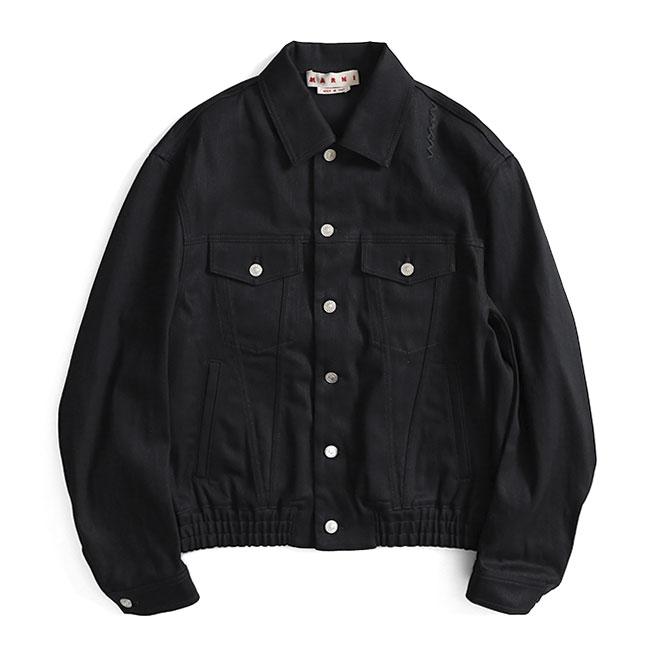 MARNI マルニ 先染め ブラック デニムジャケット JUJU0049S0 MARNI マルニ 先染め ブラック デニムジャケット JUJU0049S0