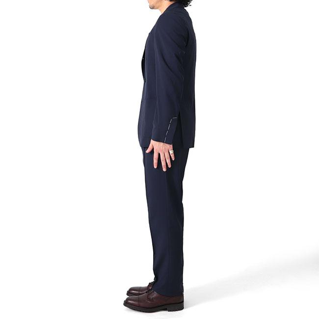 LARDINI ラルディーニ セットアップ ネイビー 52 LARDINI（ラルディーニ） ウールジャージースーツ イージーウエア