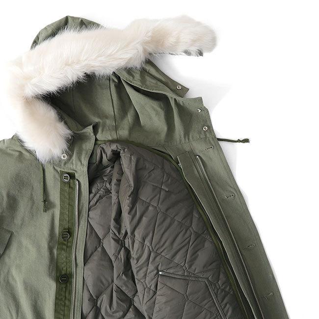 JOHN ELLIOTT ジョンエリオット N-3B ファー付き キルトライナー