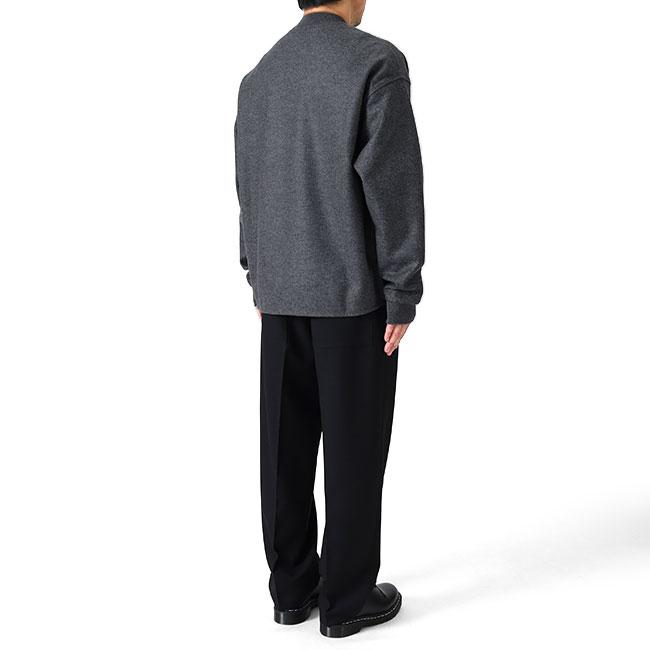 JIL SANDER ジルサンダー プルオーバー ウールメルトン スウェットセーター J22GU0112 J40045 グレー メンズの画像