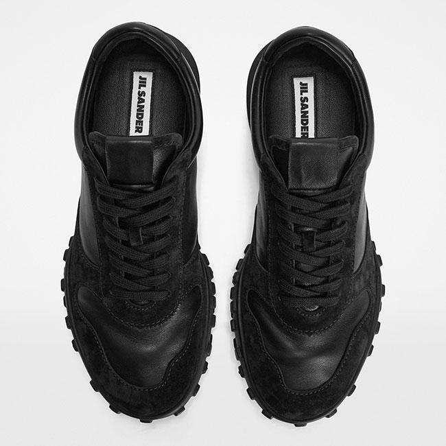 未使用品級✨ジルサンダー JIL SANDER レザースニーカー ブルー 37 JIL SANDER - JIL SANDER × PUMA 2004AW BLUE SNAKE SKINの通販