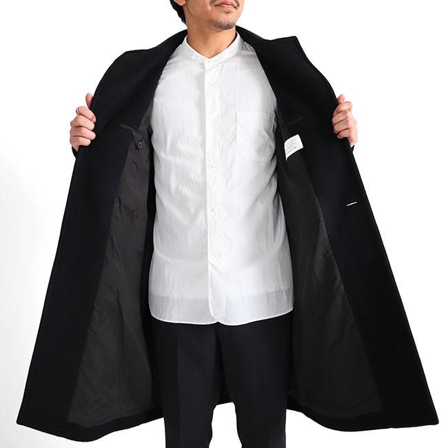 KURO クロ オーバーサイズ メルトンウール チェスターコート KURO クロ オーバーサイズ メルトンウール チェスターコート