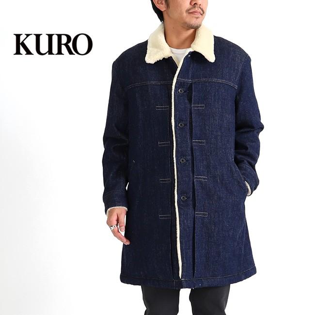 なディティ Kuro メンズ Golden State 通販 Paypayモール クロ 裏ボア デニムコート ロング