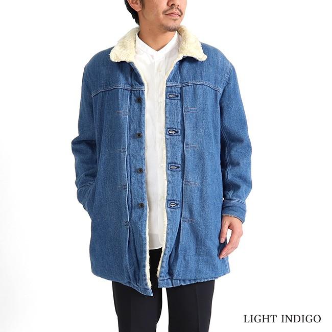 Time Sale Kuro クロ 裏ボア デニムコート ロングコート ランチコート メンズ Golden State 通販 Paypayモール