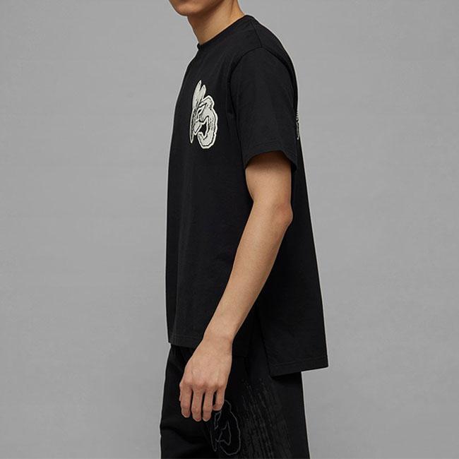 Y-3 ワイスリー ブラッシュロゴ オーバーサイズ グラフィックTシャツ