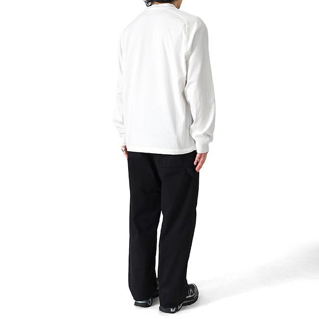 STONE ISLAND ストーンアイランド オーガニックコットン スウェットTシャツ 6100030 白 ホワイト ロンT 長袖Tシャツ メンズの画像