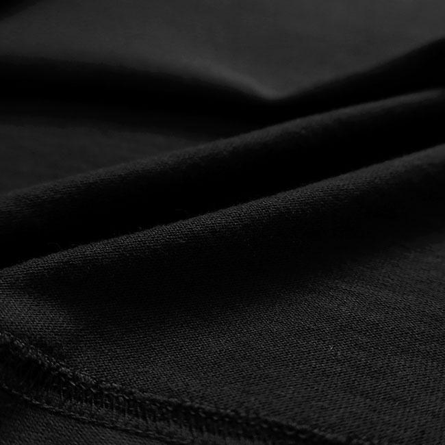 STONE ISLAND ストーンアイランド オーガニックコットン スウェットTシャツ 6100030 黒 ブラック ロンT 長袖Tシャツ メンズの画像