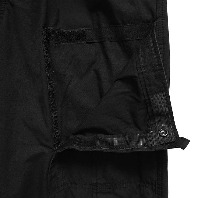 STONE ISLAND ストーンアイランド リップストップ ルーズフィット カーゴパンツ 3100007 黒 ブラック ワイドパンツ メンズの画像