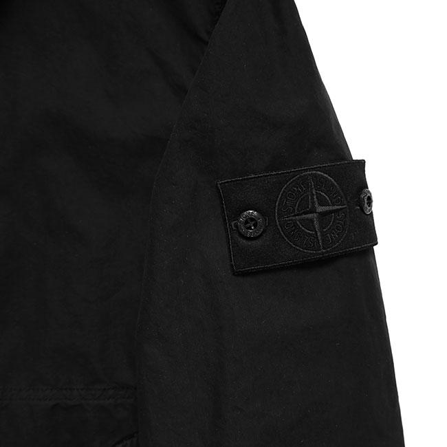 STONE ISLAND GHOST ストーンアイランド ゴースト DAVID LIGHT-TC ガーメントダイ ショート コーチジャケット 4100036 黒 ブラック メンズの画像