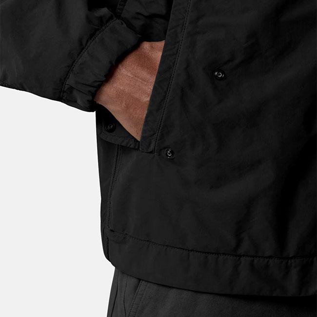 STONE ISLAND GHOST ストーンアイランド ゴースト DAVID LIGHT-TC ガーメントダイ ショート コーチジャケット 4100036 黒 ブラック メンズの画像