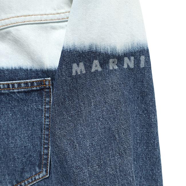 MARNI マルニ グラデーション ウエスタン デニムシャツ CUJU0031A1 USCY67 インディゴ 長袖シャツ メンズの画像