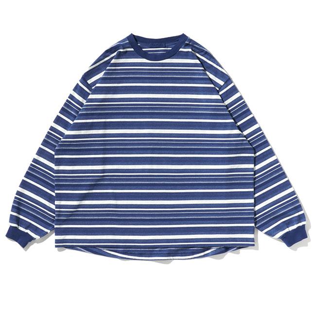 POLYPLOID ポリプロイド オーバーサイズ ボーダー Tシャツ B-7-001-074