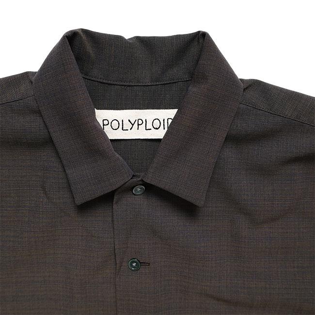 POLYPLOID ポリプロイド オープンカラーシャツ C-5-004-032 ウオッシャブル 半袖シャツ メンズの画像
