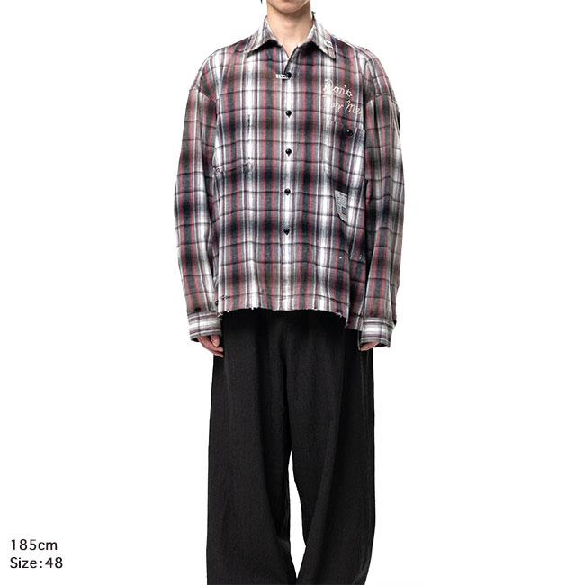 Maison MIHARA YASUHIRO ミハラヤスヒロ ヴィンテージライク チェックシャツ J16SH181 長袖シャツ メンズの画像