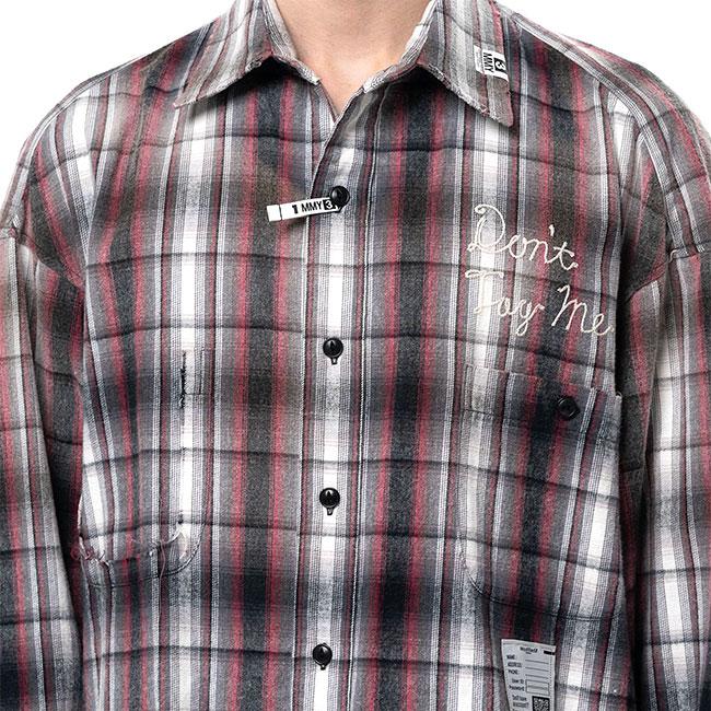Maison MIHARA YASUHIRO ミハラヤスヒロ ヴィンテージライク チェックシャツ J16SH181 長袖シャツ メンズの画像