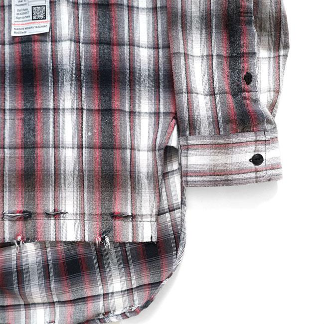 Maison MIHARA YASUHIRO ミハラヤスヒロ ヴィンテージライク チェックシャツ J16SH181 長袖シャツ メンズの画像