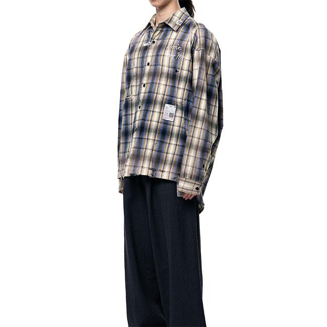 Maison MIHARA YASUHIRO ミハラヤスヒロ ヴィンテージライク チェックシャツ J16SH181 長袖シャツ メンズの画像