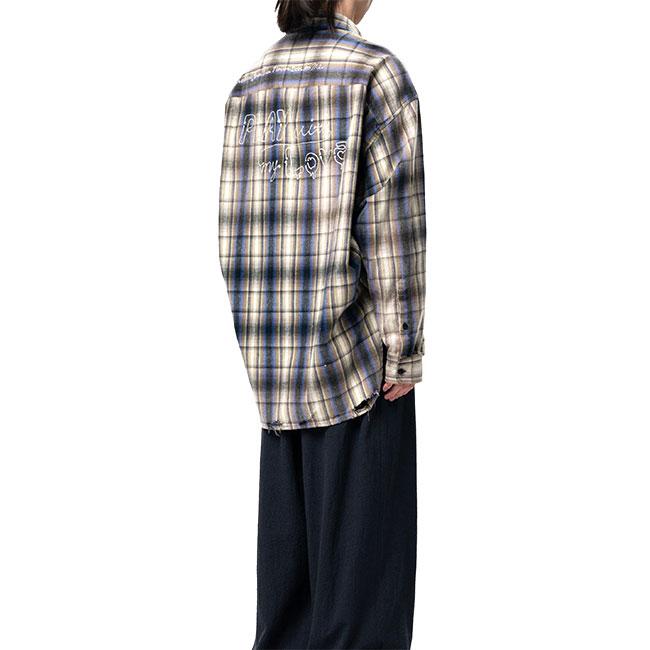 Maison MIHARA YASUHIRO ミハラヤスヒロ ヴィンテージライク チェックシャツ J16SH181 長袖シャツ メンズの画像