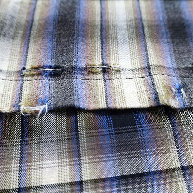 Maison MIHARA YASUHIRO ミハラヤスヒロ ヴィンテージライク チェックシャツ J16SH181 長袖シャツ メンズの画像