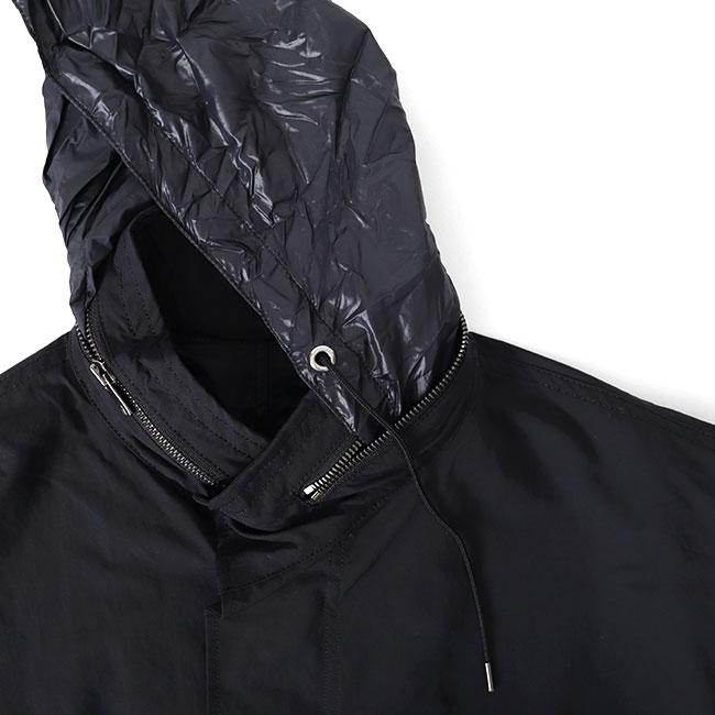 <新品>Dragon Ash フード付レインコートM 黒 FUMITO GANRYU フミトガンリュウ M-51 ミリタリー スタンド