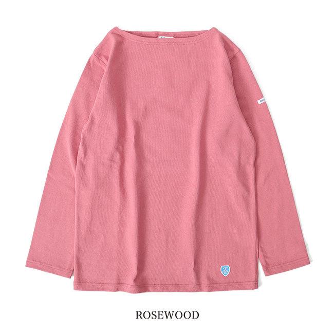 ORCIVAL くすみピンクと白のストライプ 長袖バスク素材カットソー 楽天市場】orcival バスクシャツ（カラーピンク）（レディース