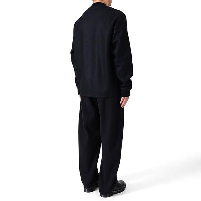 JIL SANDER ジルサンダー プルオーバー ウールメルトン スウェットセーター J22GU0112 J40045 黒 ブラック メンズの画像