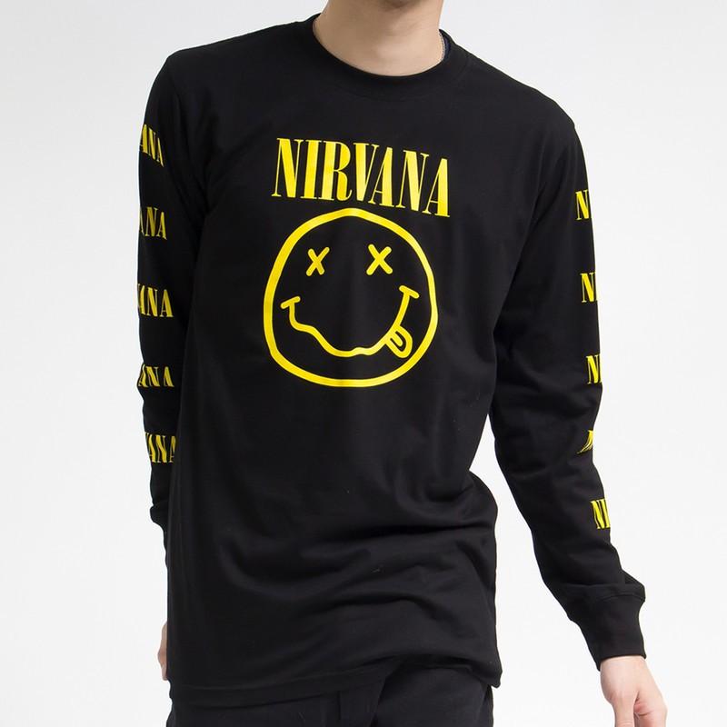 ニルバーナ tシャツ nirvana 長袖 ニルヴァーナ ロングtシャツ ニルバーナ tシャツ nirvana 長袖 ニルヴァーナ ロングtシャツ