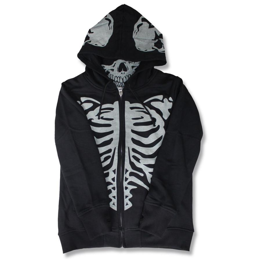 スカルパーカー ドクロ パーカ SKULL BONE PARKA ロック スカルパーカー ドクロ パーカ SKULL BONE PARKA ロック