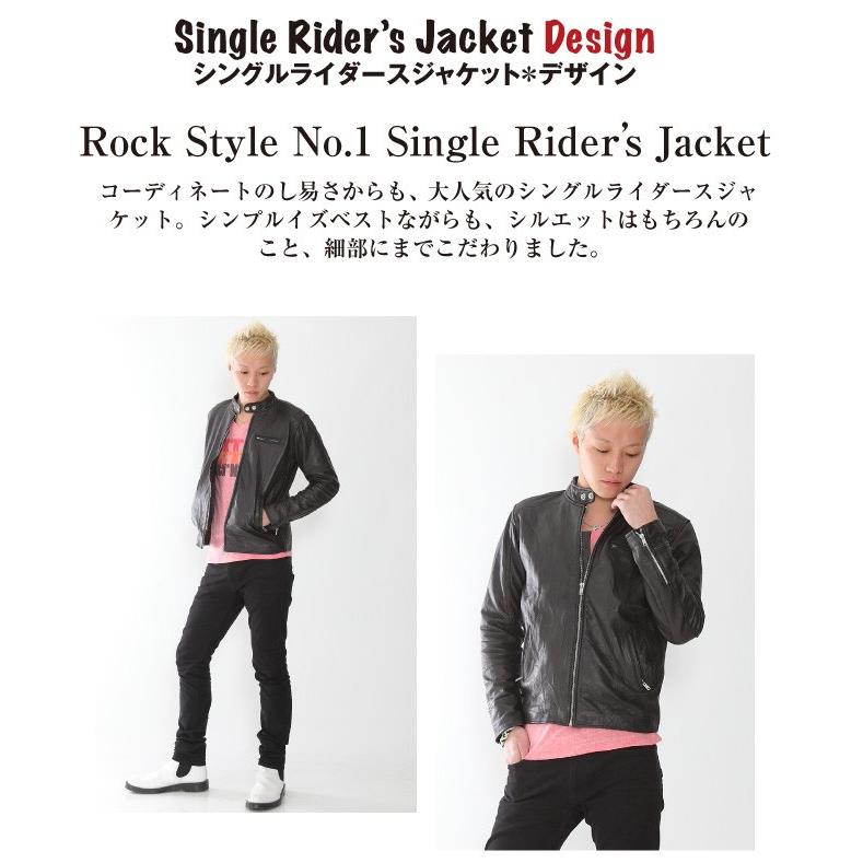 本革 ライダースジャケット ダブルライダース シングルライダース 牛革 牛皮 leather Rider's Jacket ユニセックス｜golden-t｜05