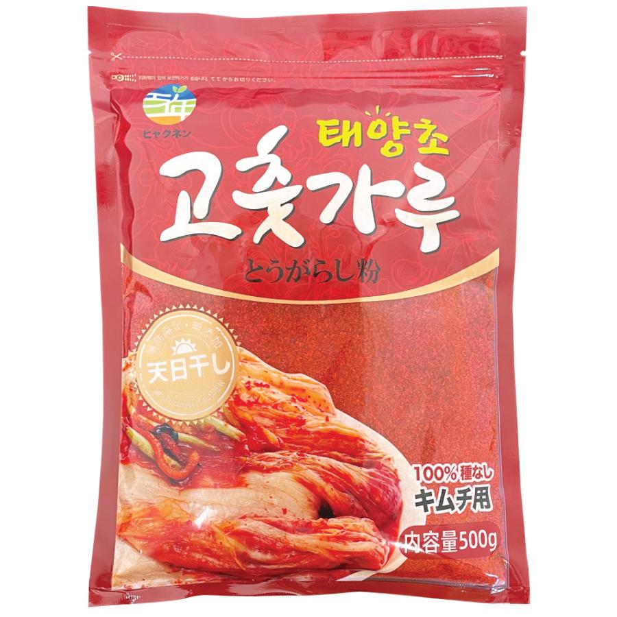 百年 粗挽き(キムチ用) 唐辛子粉 500g / 韓国 調味料 ヒャクネン とう