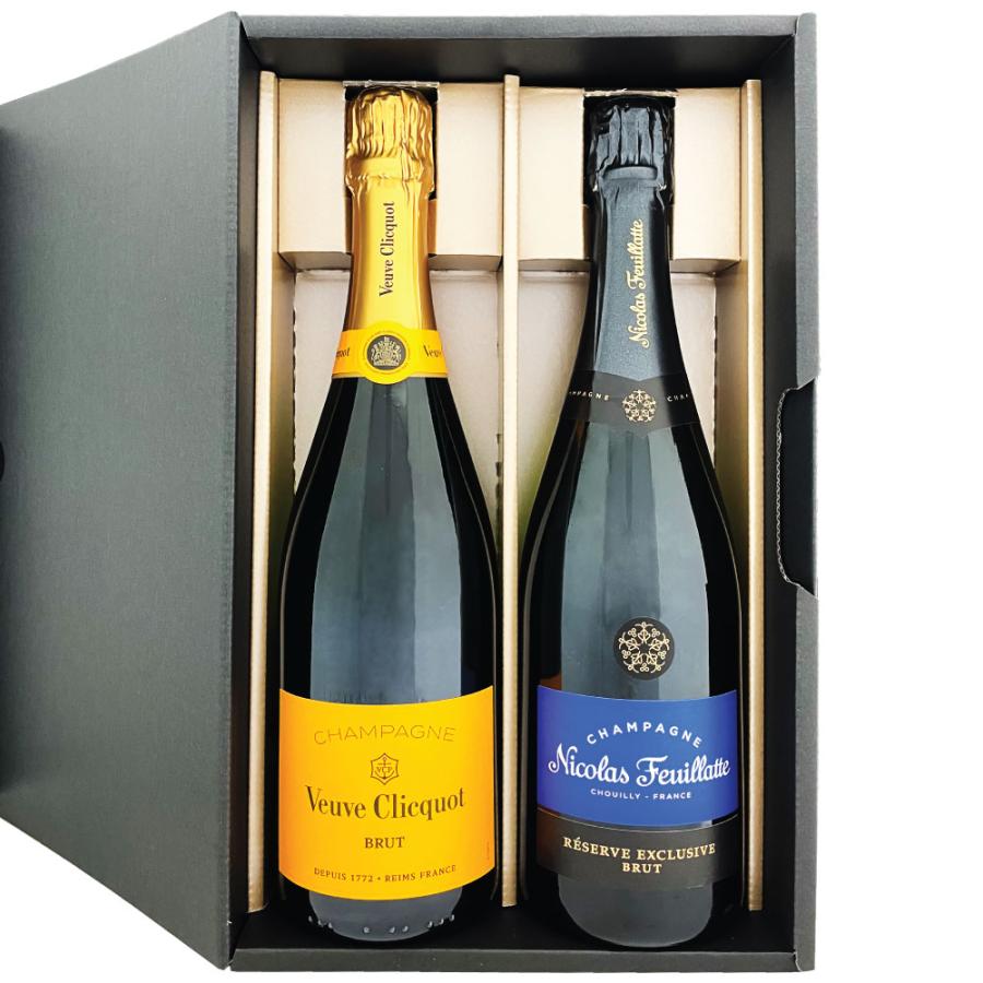 Veuve Clicquot シャンパンセット フランス産 厳選銘柄 シャンパン 2本セット / ヴーヴ・クリコ イエロー