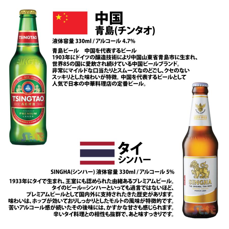 世界のビール 6本 飲み比べセット （3123-3068-3061-3065-3043-7002