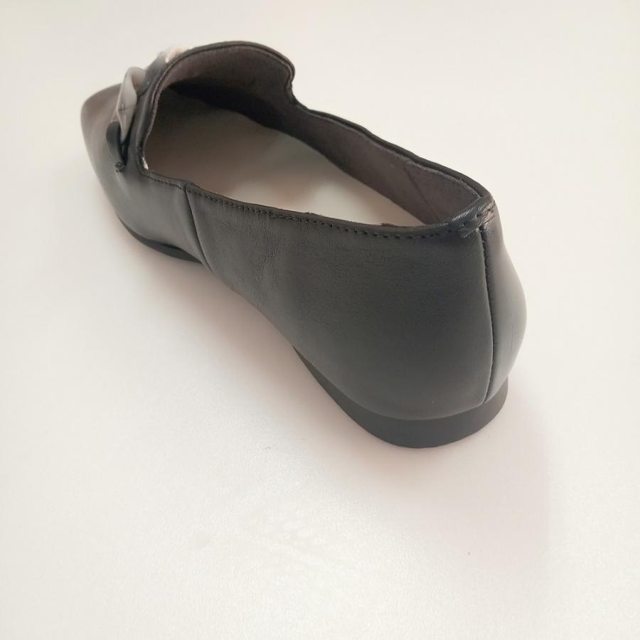 ゴールデンフット カジュアルパンプス ローファー 幅広 3E 本革 牛革