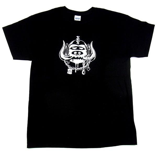 KIZM キズム HELA HEAD PRINT T-SHIRTS ヘラヘッド Ｔシャツ MORTER HEAD モーターヘッド ヘラ BLACK ブラック 限定｜goldentijuana