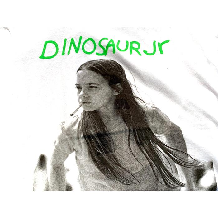 DINOSAUR JR. ダイナソー ジュニア DJR34　GREEN MIND ALBUM TITLE T-SHIRTS グリーン マインド プリント Tシャツ 半袖 メンズ レディース  ホワイト｜goldentijuana｜02