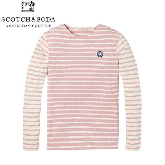 Scotch Soda スコッチ アンド ソーダ Boarder L S T Shirts ボーダー 長袖 ｔシャツ メンズ 2カラー ブルー ピンク Golden Tijuana 通販 Yahoo ショッピング