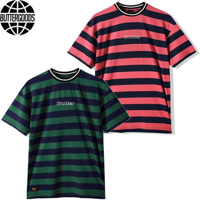Butter Goods バターグッズ Jacquard Stripe Tee ジャガード Butter Goods バターグッズ Jacquard Stripe Tee ジャガード