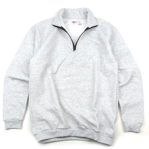 UNION LINE ユニオンライン HALF ZIP SWEAT SHIRTS ハーフジップ スウェット シャツ メンズ レディース USA アッシュグレー｜goldentijuana