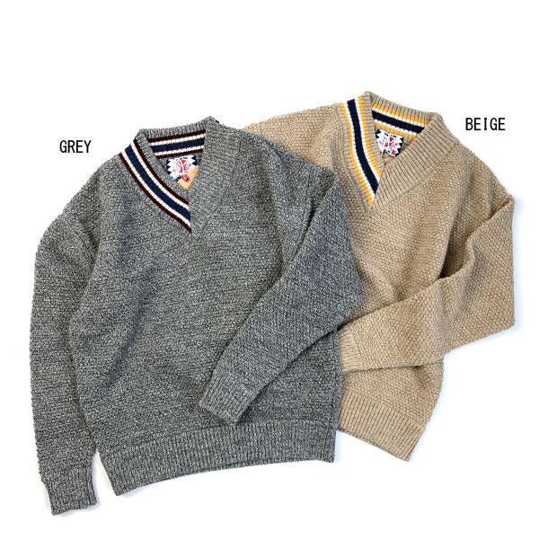 SON OF THE CHEESE サノバチーズ SC1820-KN01 HALF V SWETER V SON OF THE CHEESE サノバチーズ SC1820-KN01 HALF V SWETER V