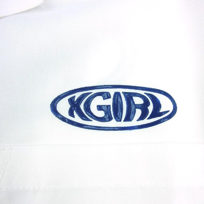 X Girl エックスガール Warp Logo Shirts ワープ ロゴ 半袖 オープンカラー シャツ レディース ホワイト 送料無料 Golden Tijuana 通販 Yahoo ショッピング