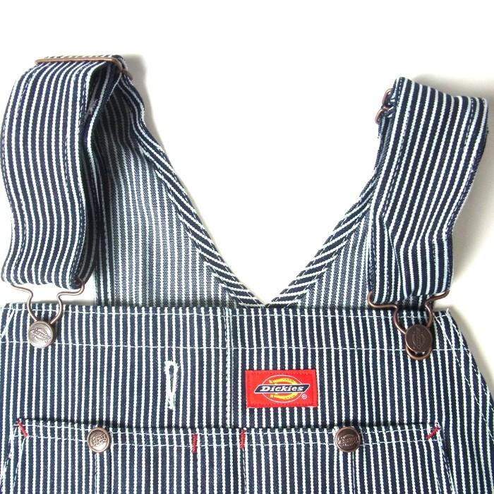 blue and gold striped overalls