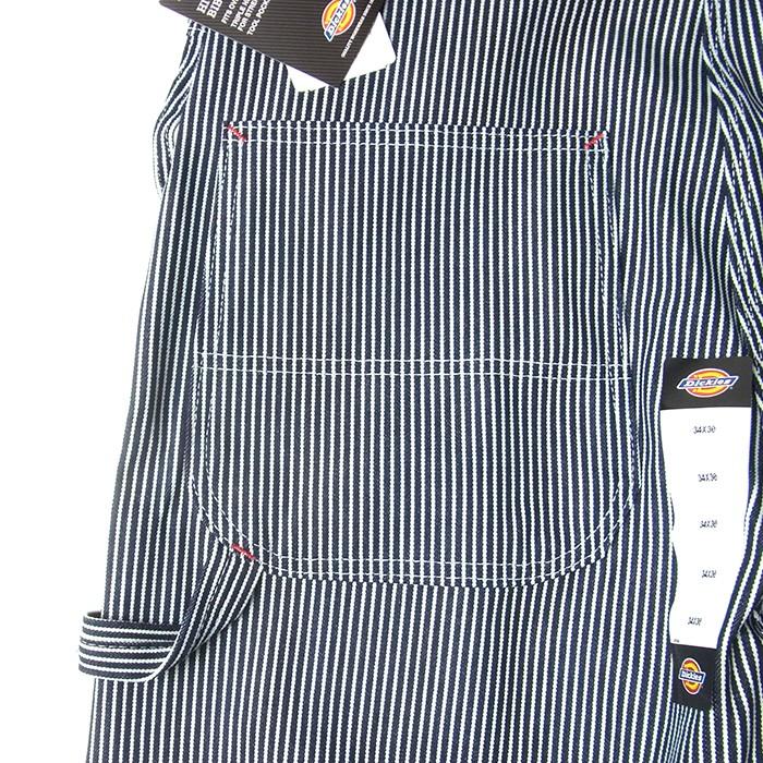 DICKIES ディッキーズ 83297 HS Hickory Striped Bib Overalls ヒッコリー ストライプ ビブ オーバーオール メンズ レディース｜goldentijuana｜07