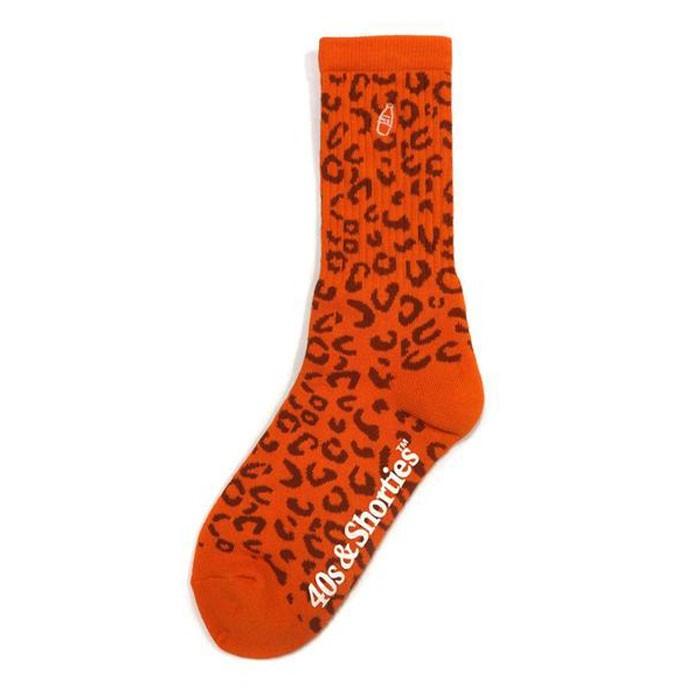 40s Shorties フォーティーズ ショーティーズ Leopard Stash Socks レオパード スタッシュ ソックス ヒョウ柄 靴下 オレンジ メンズ ユニセックス Golden Tijuana 通販 Yahoo ショッピング