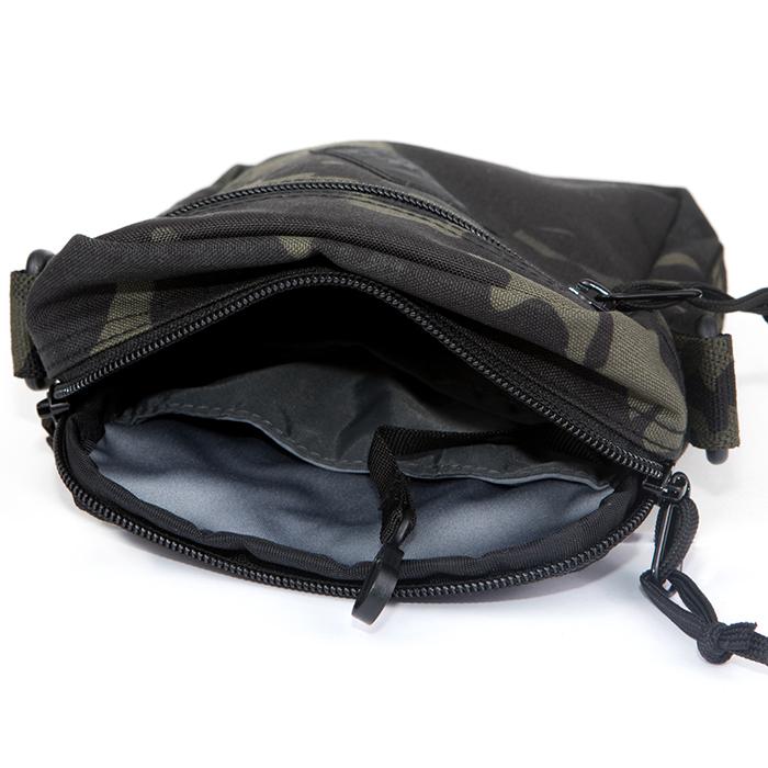 BRAVO ブラボー 23903 TASK BLOCK I MINI SHOULDER BAG POUCH タスク ミニ ショルダー バッグ ポーチ ブラック カモフラージュ メンズ レディース｜goldentijuana｜04