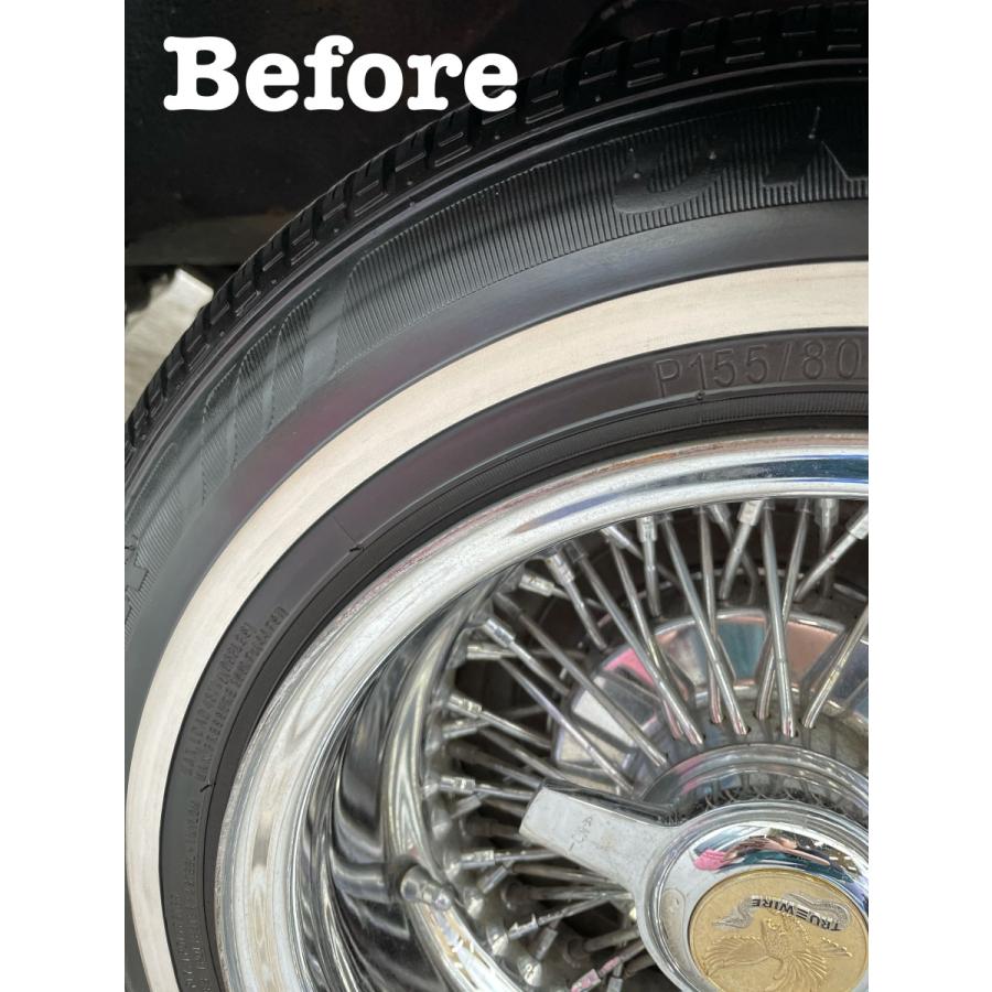 ランキング1位｜ホワイトレタークリーナー GOLD RUSH｜プロディテイラーが開発 タイヤ洗浄剤 黒ずみ・黄ばみ除去 ホワイトリボン |  | 03