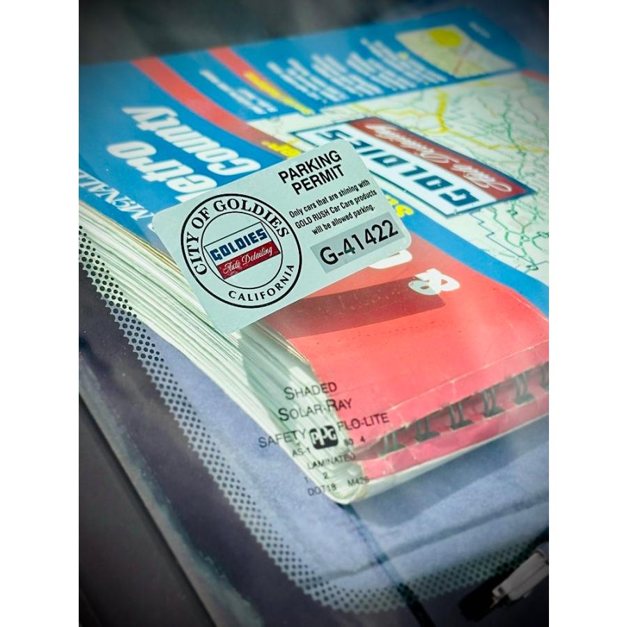 た　US製【 Parking Permit】8枚＠パーミット送料無料 GOLDIES PARKING PERMIT WINDOW STICKER GPPS01 パーキングパーミット