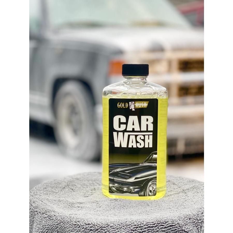 CAR WASH カーウォッシュ GOLD RUSH カーシャンプー 濃密泡 ノーコンパウンド 中性 フワフワ泡立ち GR007