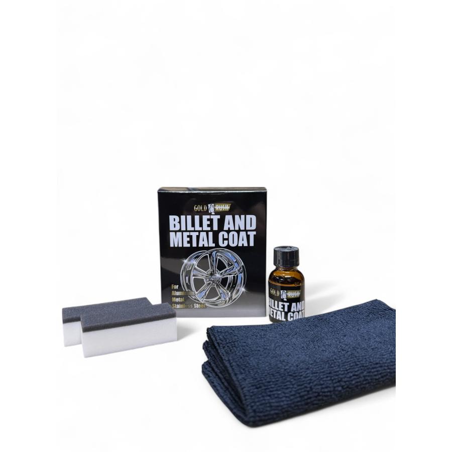 BILLET AND METAL COAT ビレット&メタルコート GOLD RUSH アルミ 金属 コーティング サビ防止 撥水 ホイールコーティング アルミ保護 艶出し ポリッシュ | 